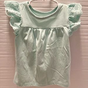 Cat & Jack Toddler Mint Eyelet Top